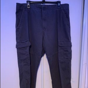 Wrangler Mens Relaxed Fit Cargo Pants 38x30 Grey